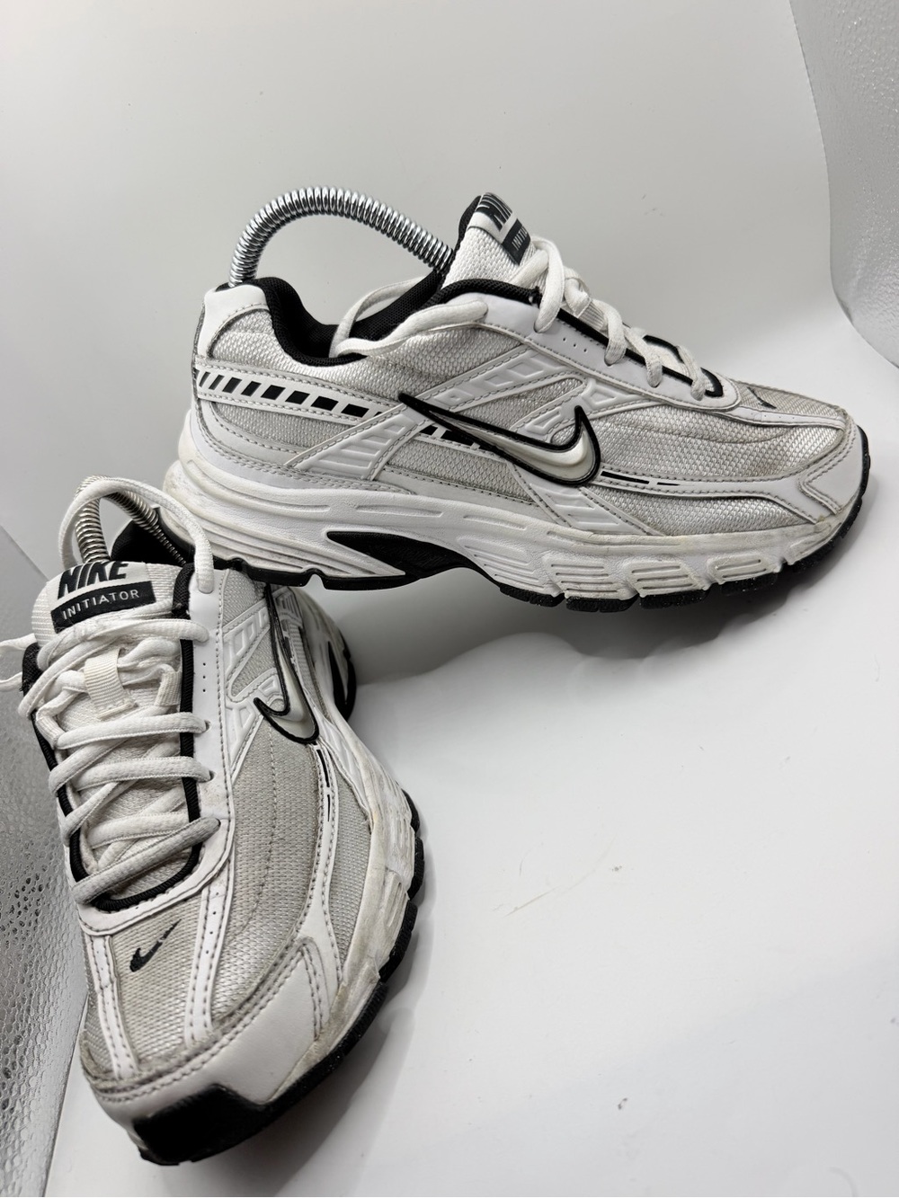 Nike White and Black Running Sneakers
